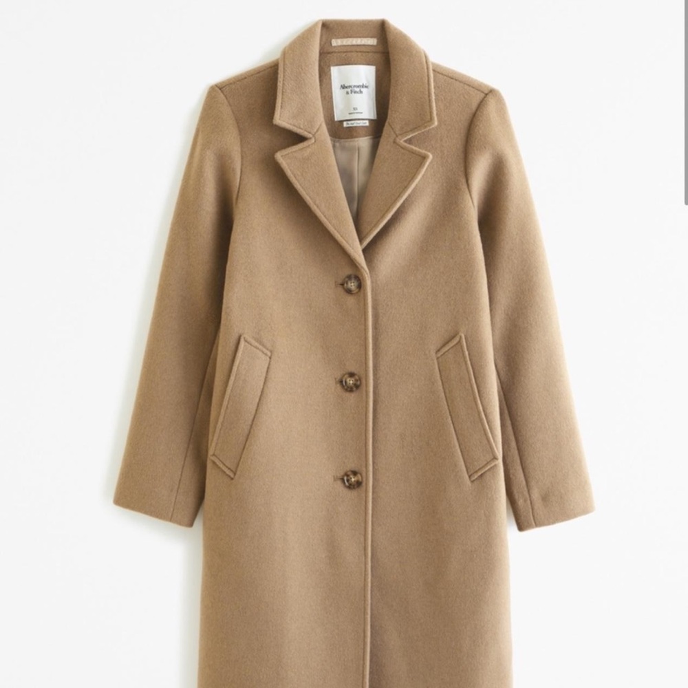 Abercrombie & Fitch Small Wool Blend Coat NWT